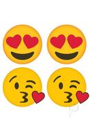 Peekaboo Emoji Hearts Yel/red