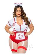 Nurse Feelgood 2pc 1x/2x Red/wht